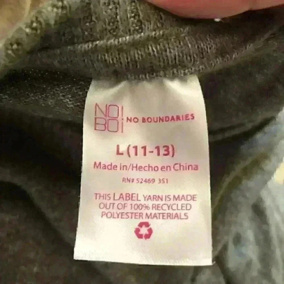 No Boundaries Olive Green Military Green Pullover sweater womens large - Picture 5 of 7